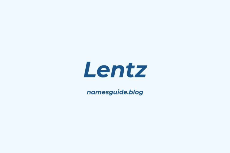 Origin and Meaning of Last Name Lentz