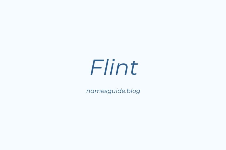 Origin and Meaning of Last Name Flint