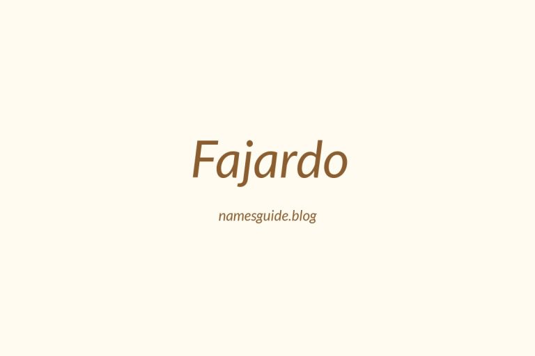 Origin and Meaning of Last Name Fajardo