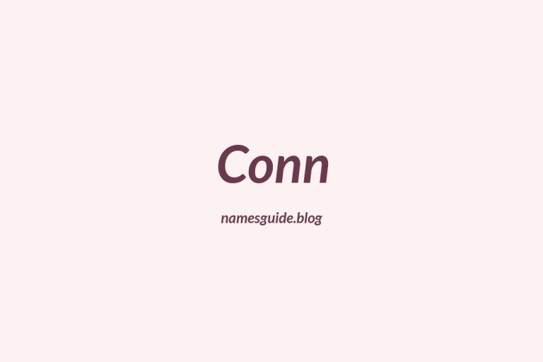 Origin and Meaning of Last Name Conn