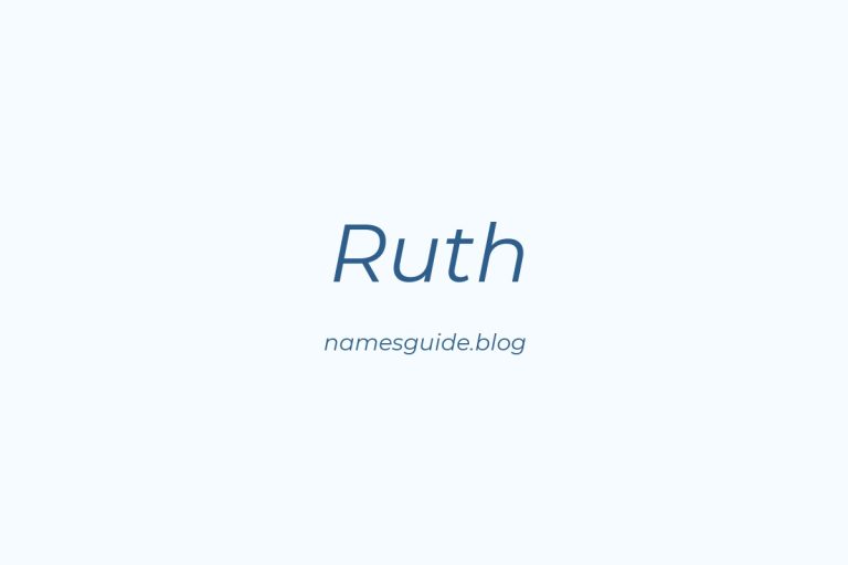 Origin and Meaning of Last Name Ruth