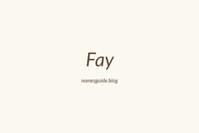 Origin and Meaning of Last Name Fay