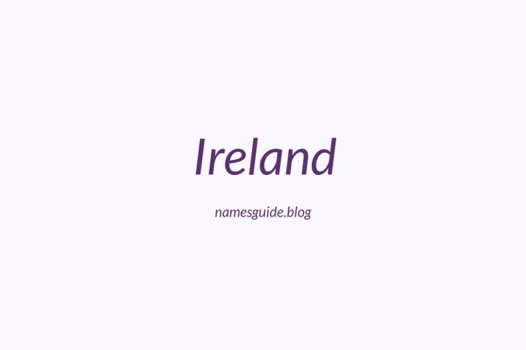 Origin and Meaning of Last Name Ireland