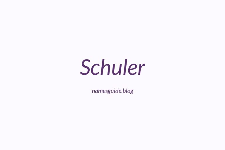Origin and Meaning of Last Name Schuler