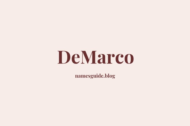 Origin and Meaning of Last Name DeMarco
