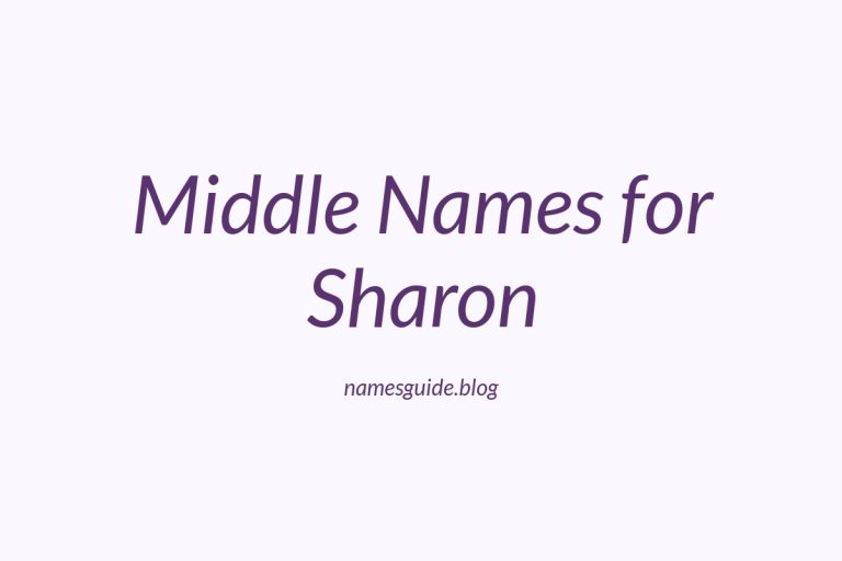 50+ Beautiful Middle Names for Sharon to Inspire Your Choice