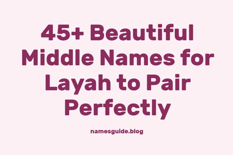 45+ Beautiful Middle Names for Layah to Pair Perfectly