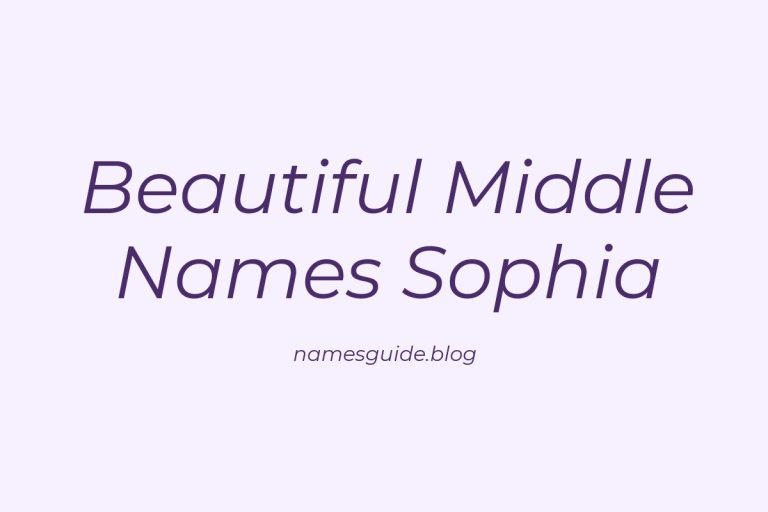 37+ Beautiful Middle Names That Pair Perfectly with Sophia