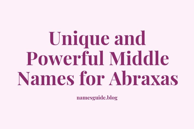 38+ Unique and Powerful Middle Names for Abraxas to Inspire You