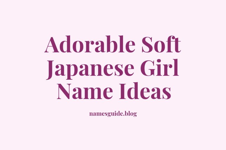 45+ Adorable Soft Japanese Girl Name Ideas You’ll Love