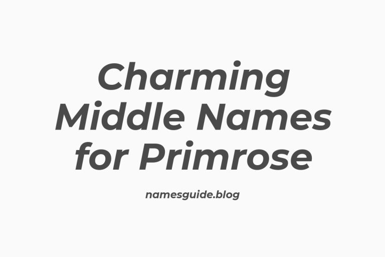 37+ Charming Middle Names for Primrose You’ll Love