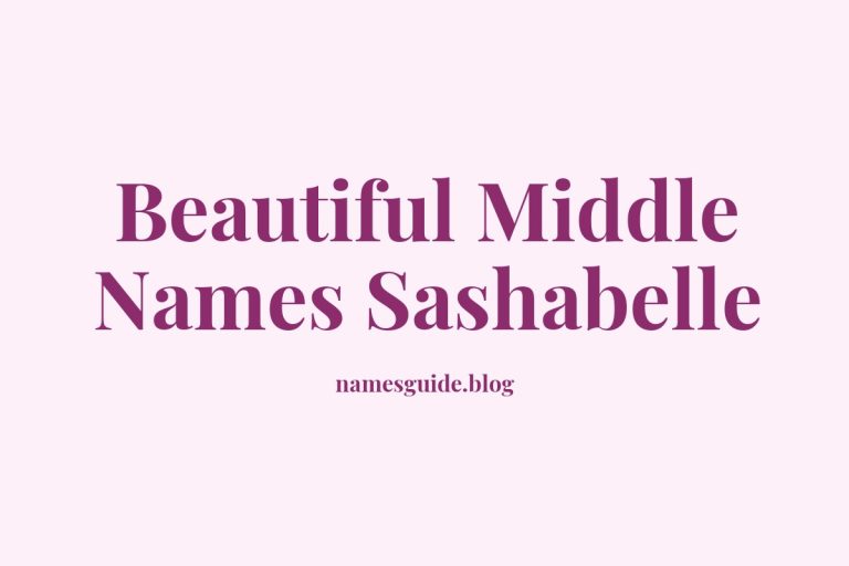38+ Beautiful Middle Names That Perfectly Complement Sashabelle