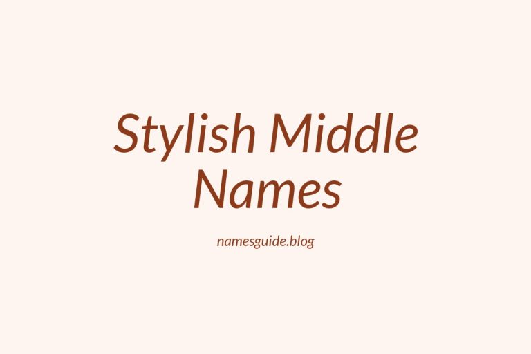 37+ Stylish Middle Names to Pair Perfectly with Reis