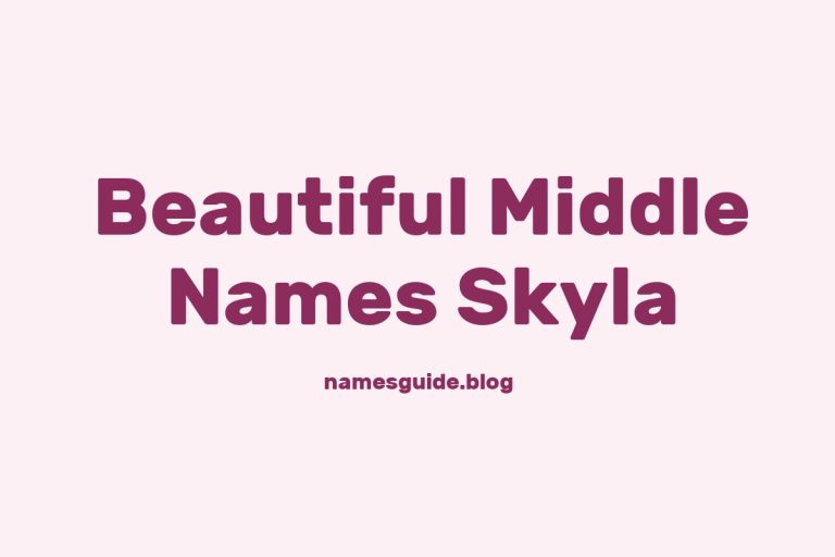 45+ Beautiful Middle Names That Perfectly Complement Skyla