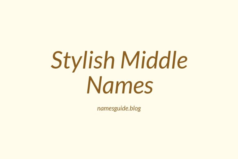 42+ Stylish Middle Names That Perfectly Complement Rhyden