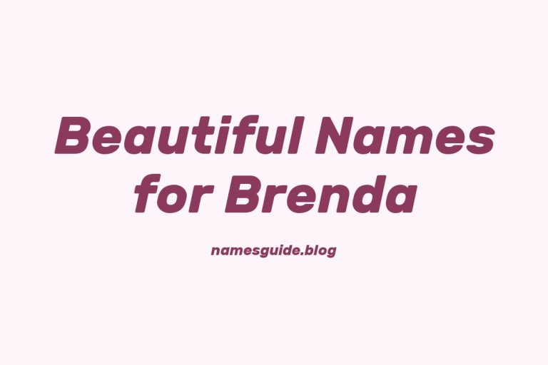 38+ Beautiful Middle Names for Brenda That You’ll Love