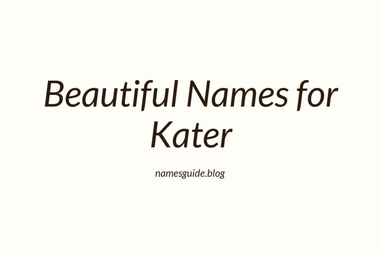 37+ Beautiful Middle Names for Kater You’ll Love