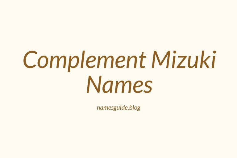 38+ Beautiful Middle Names That Perfectly Complement Mizuki