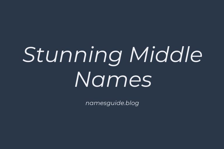 38+ Stunning Middle Names for Calvina That You’ll Love