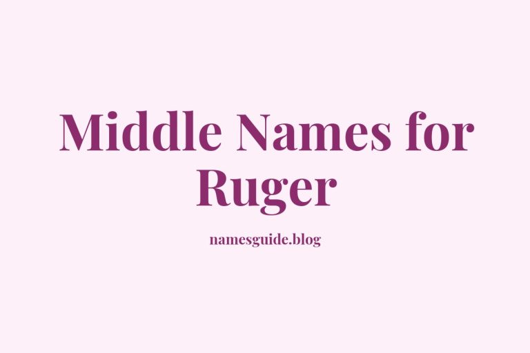 38+ Strong and Stylish Middle Names for Ruger You’ll Love