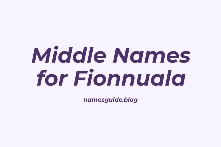 37+ Beautiful Middle Names to Pair Perfectly with Fionnuala