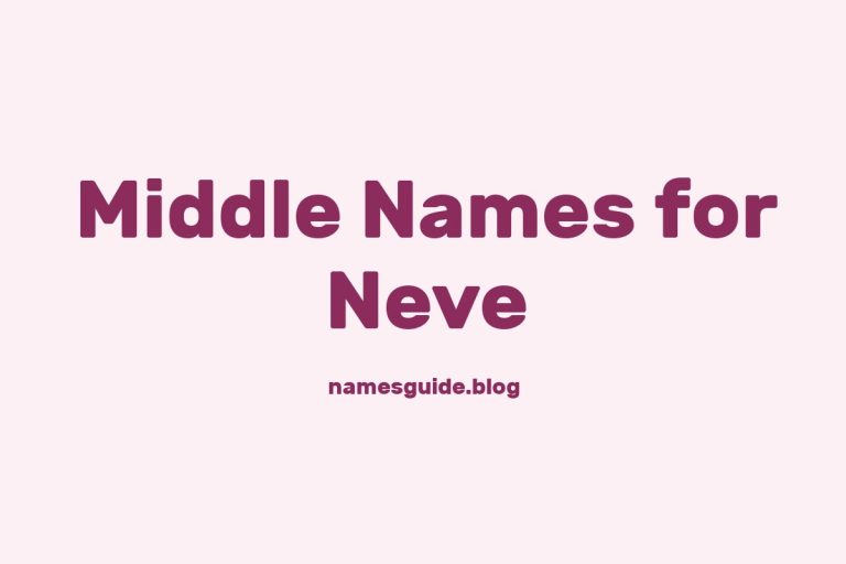 38+ Beautiful Middle Names That Perfectly Pair with Neve