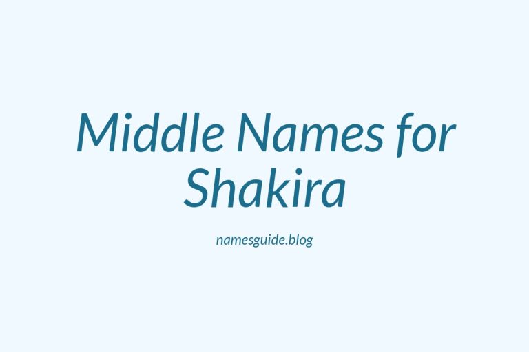 38+ Stunning Middle Names That Perfectly Complement Shakira