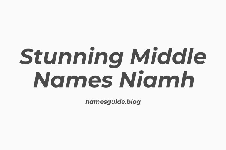 37+ Stunning Middle Names to Pair Perfectly with Niamh