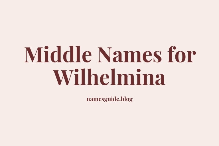 37+ Elegant Middle Names for Wilhelmina You’ll Love