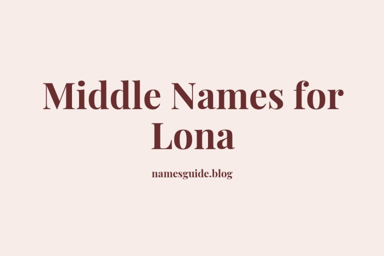 38+ Stunning Middle Names That Perfectly Complement Lona