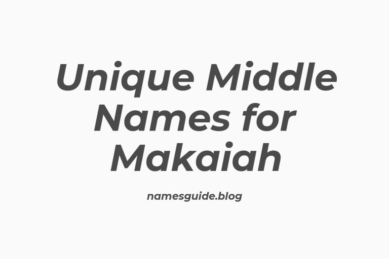 38+ Unique and Meaningful Middle Names for Makaiah