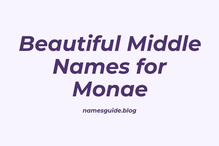 38+ Beautiful Middle Names That Perfectly Pair with Monae