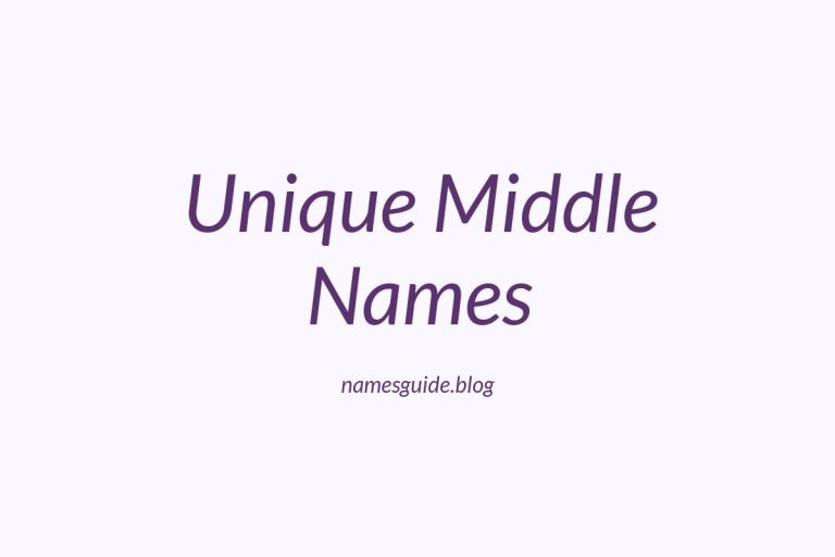 Forty-Five+ Unique Middle Names for Odafin That Stand Out