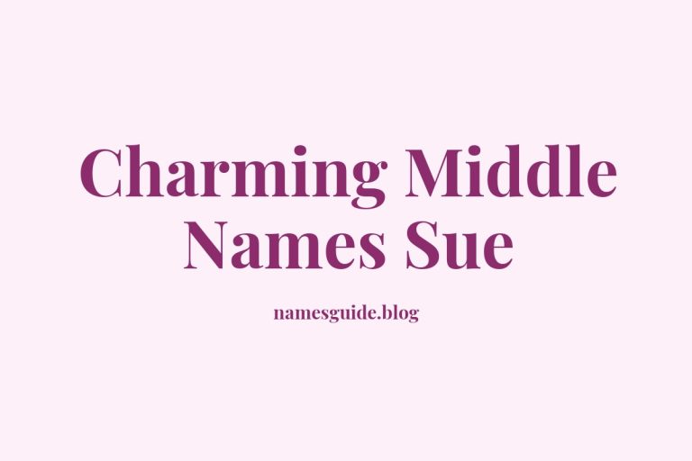 37+ Charming Middle Names to Pair Perfectly with Sue