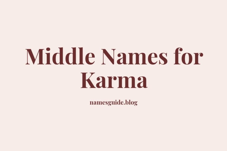 37+ Beautiful Middle Names That Perfectly Complement Karma