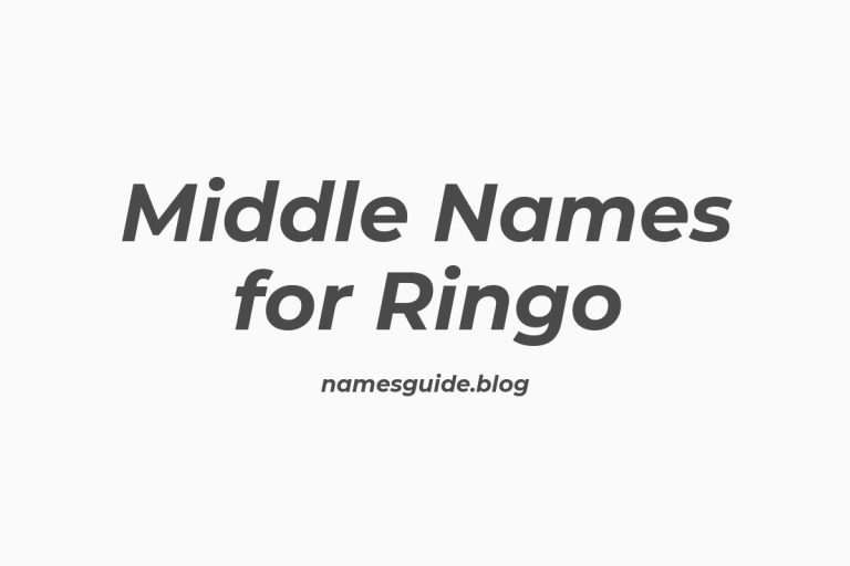 38+ Charming Middle Names to Pair Perfectly with Ringo