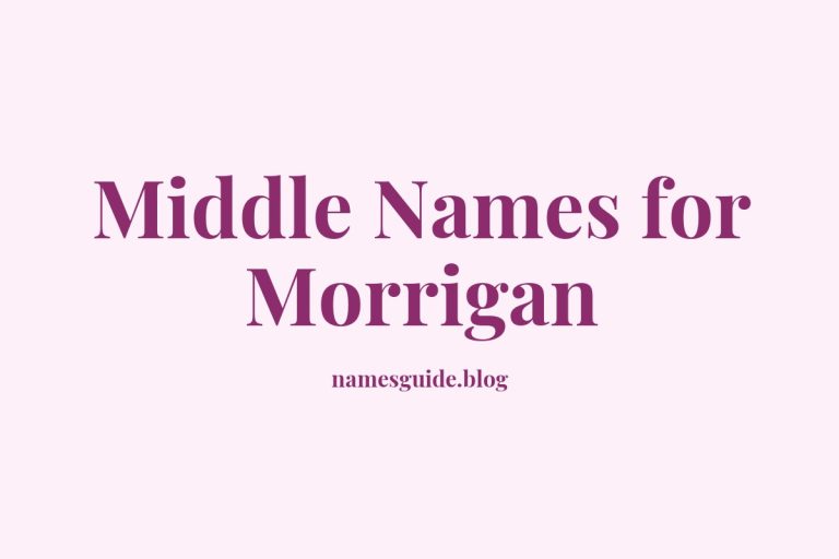 38+ Enchanting Middle Names to Pair Perfectly with Morrigan