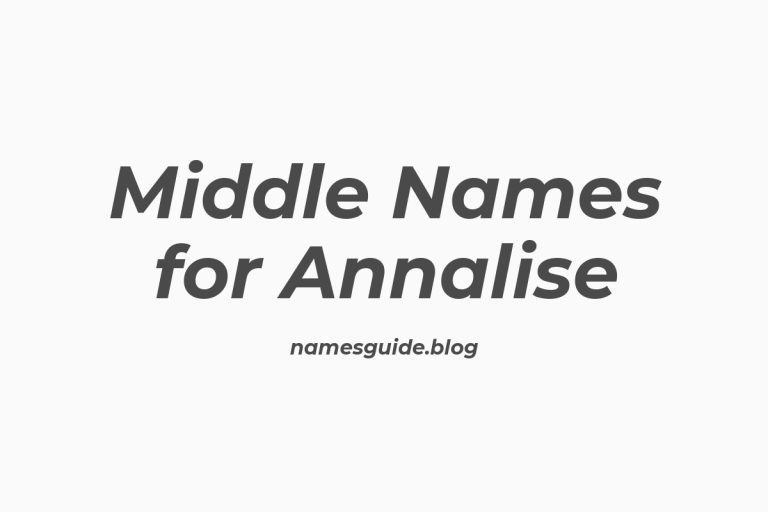 38+ Stunning Middle Names for Annalise You’ll Love