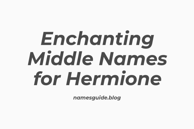 37+ Enchanting Middle Names for Hermione That You’ll Love