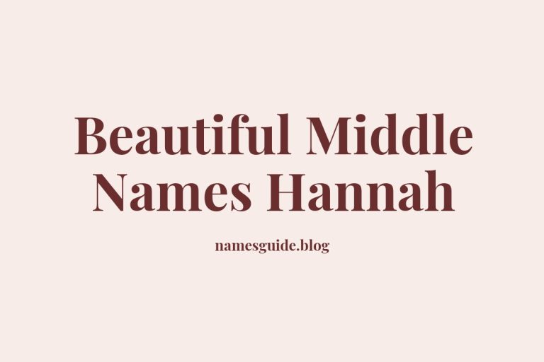 42+ Beautiful Middle Names for Hannah That You’ll Love