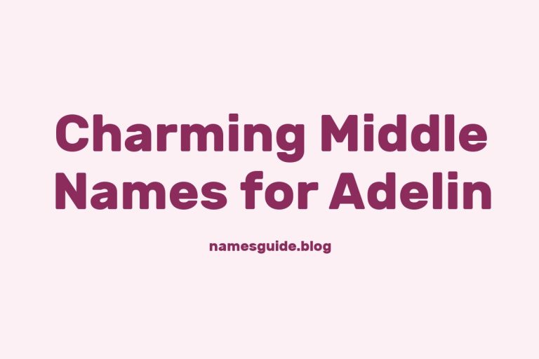 38+ Charming Middle Names for Adelin That You’ll Love