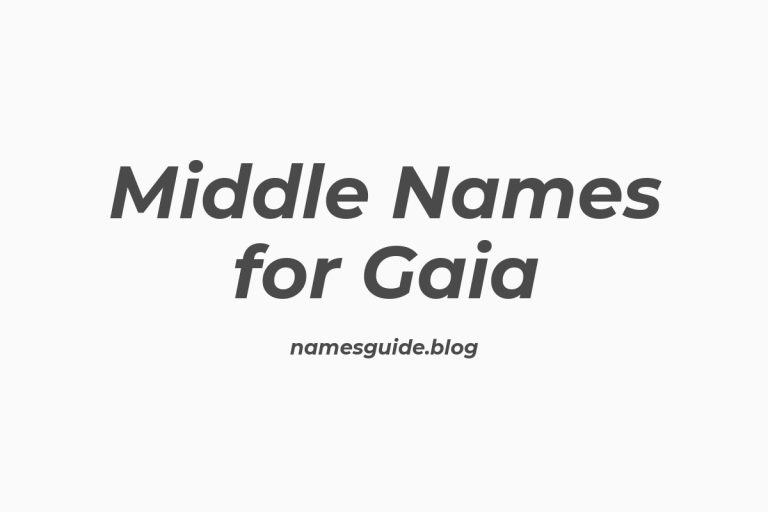 38+ Beautiful Middle Names to Pair Perfectly with Gaia
