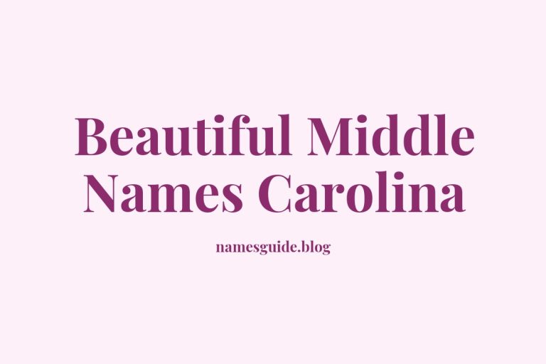 42+ Beautiful Middle Names for Carolina That You’ll Love