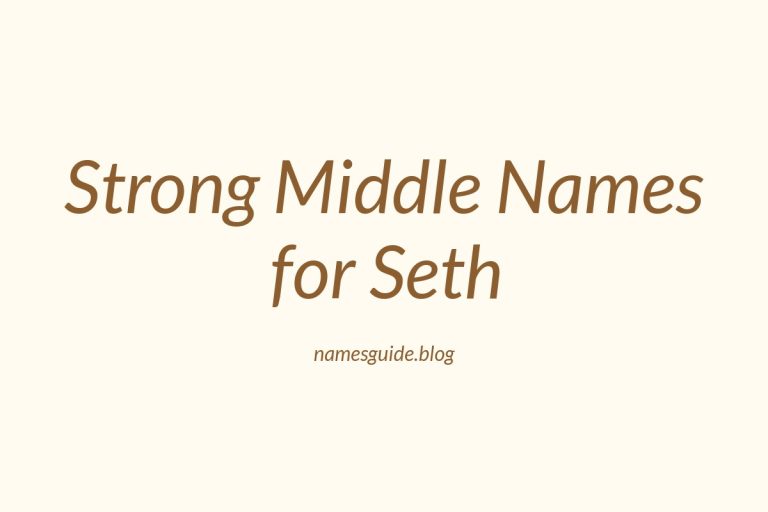 38+ Strong and Stylish Middle Names for Seth to Consider