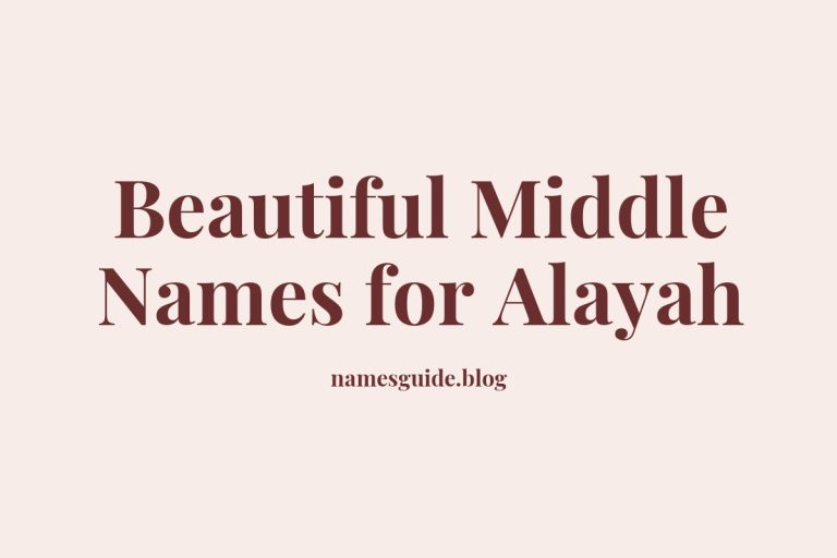 47+ Beautiful Middle Names to Pair Perfectly with Alayah