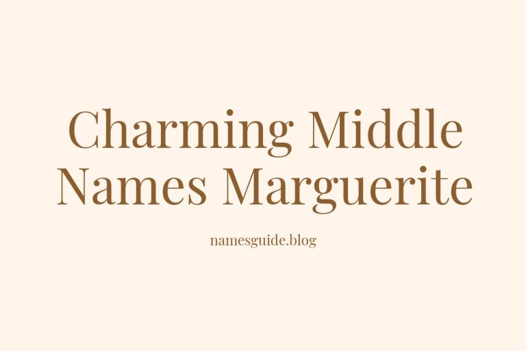 38+ Charming Middle Names for Marguerite That You’ll Love