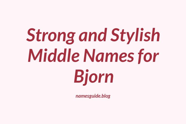 37+ Strong and Stylish Middle Names for Bjorn