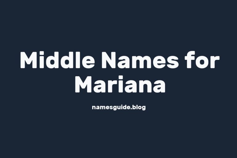 37+ Beautiful Middle Names That Perfectly Complement Mariana