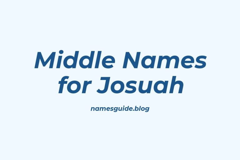 45+ Charming Middle Names for Josuah You’ll Love
