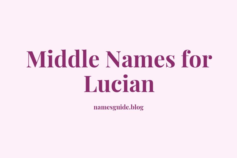 38+ Stylish and Meaningful Middle Names for Lucian